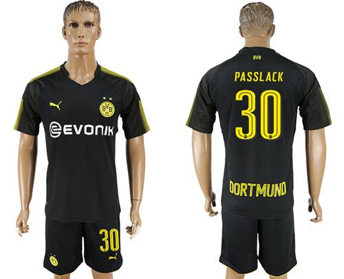 Dortmund #30 Passlack Away Soccer Club Jersey